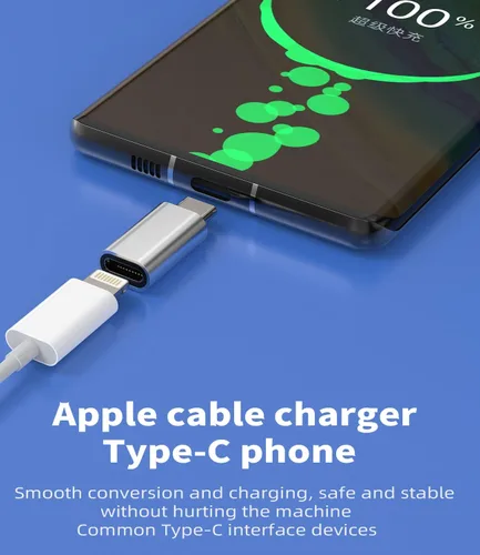 Vista 7 de Paquete de 3 adaptadores USB C macho a compatible con Lightning hembra, compatible con Apple iPhone15 Pro Max Plus iPad Pro Air Mini para Galaxy