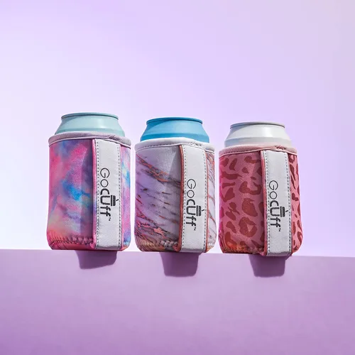 Vista 13 de GoCuff - Fundas delgadas para latas aislantes reutilizables con asa: lata de neopreno con mangas aisladas para refrescos, bebidas energéticas