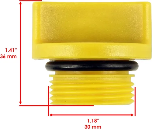Vista 2 de Caltric Tapa de llenado de aceite con junta tórica compatible con John Deere M146884 M147324