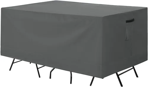 Vista 18 de ABCCANOPY Cubierta de Mesa Rectangular Cubierta de Mesa Universal Cubierta de Silla para Exteriores Impermeable y a Prueba de Polvo Resistente al