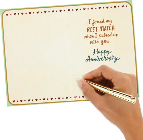 Vista 5 de Tarjeta de aniversario Hallmark para esposo, esposa, novio, novia (Vayan juntos)