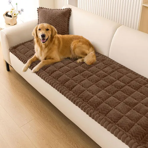 Vista 11 de Smiry Fundas Antideslizantes para Reposabrazos de Sofá para Perros, Fundas Mullidas para Reposabrazos de Sofá Aptas para Mascotas, Protectores