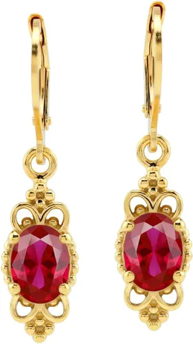 Vista 59 de Silvershake Aretes colgantes de plata de ley 925 con forma ovalada de 0.315 x 0.236 in, acabado antiguo o chapado en oro amarillo, estilo balinés