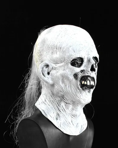 Vista 3 de RAPGET Máscara de zombi - Máscara de látex espeluznante de látex para fiesta de Halloween