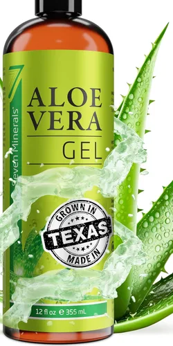 Gel de Aloe Vera, 99% orgánico, de 12 onzas, NO XANTHAN, por lo que absorbe rápidamente, no deja residuos