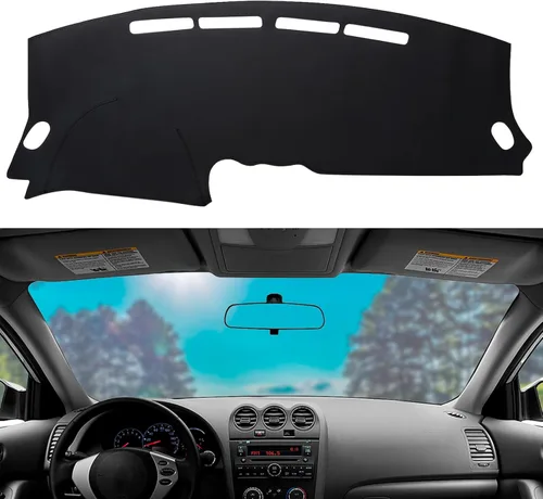 Vista 12 de Alfombrilla de salpicadero de cuero con protección solar compatible para 99-06 Chevy Silverado GMC Sierra, 00-06 Chevy Suburban Tahoe GMC Yukon/XL