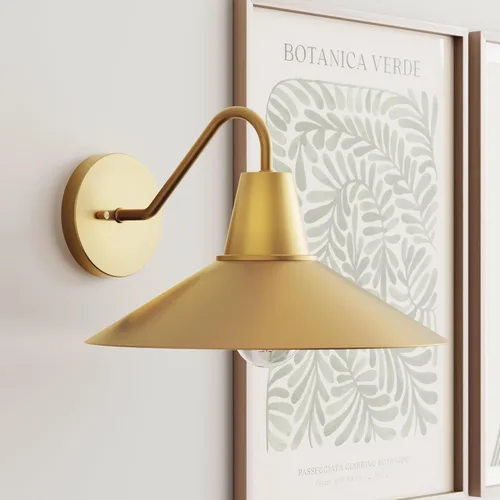 [Usado] Nathan James Zemi - Aplique de pared vintage moderno de mediados de siglo, aplique de pared para sala de estar o lámpara de pared de noche,