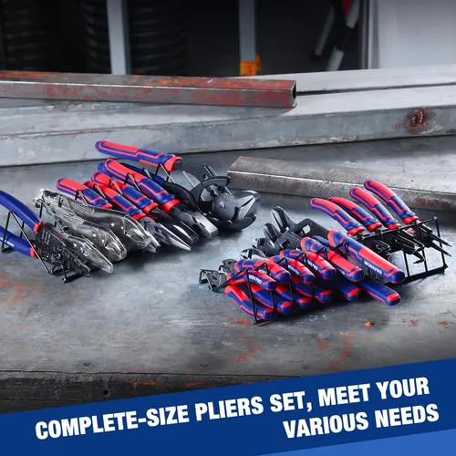 Vista 8 de WORKPRO Juego de Alicates, Conjunto de 20 Piezas de Alicates con Organizador de Alicates de 2 Paquetes, Se Adapta Perfectamente para Cajones de Caja