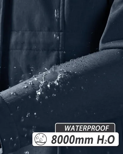 Vista 4 de 33,000ft Chaqueta larga Softshell para mujer con forro polar polar cortavientos impermeable