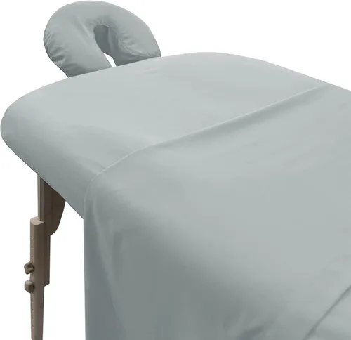 Vista 21 de LONDON LINENS Sábanas de microfibra suave de 3 piezas para mesa de masaje, superligeras, resistentes a las manchas y a las arrugas, incluye funda