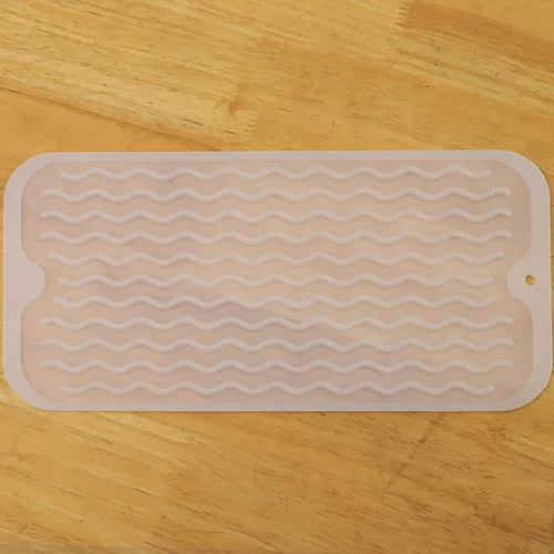 Vista 958 de MicoYang Alfombrilla de Silicona para Secar Platos de Múltiples Usos, Fácil de Limpiar, Ecológica, Alfombrilla de Silicona Resistente al Calor