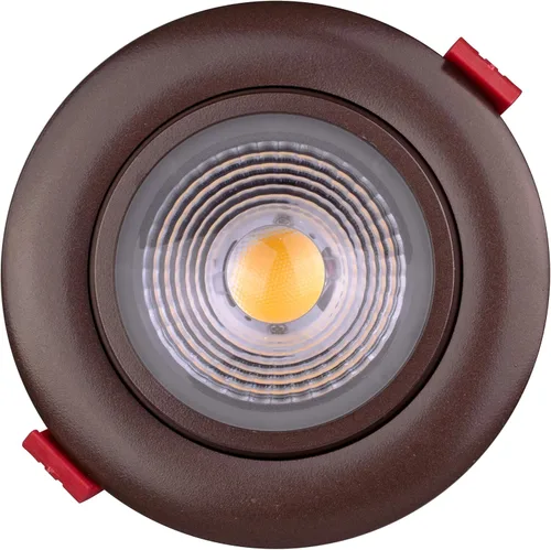 Vista 2 de NICOR Lighting - Foco empotrable LED cardán de 4 pulgadas en bronce aceitado, 5000 K (DGD411205KRDOB)