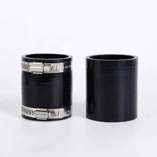 Vista 2 de Acoplador de manguera de silicona recta de 2 pulgadas ID con abrazaderas de manguera de acero inoxidable, acoplador de silicona de 2" de alta