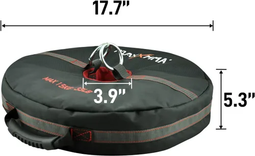 Vista 5 de MaxxMMA bolsa de entrenamiento de peso funcional con doble extremo y ancla (sin relleno) - Bolsa de boxeo para entrenamiento de boxeo, artes
