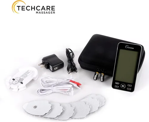 Vista 5 de Funda de viaje rígida para TechCare Plus 24 Touch X Tens Unit Touch Massager Protector a prueba de golpes a prueba de polvo resistente al agua