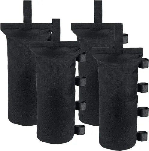 Bolsas de peso resistentes para toldo (120 libras) para tienda de campaña desplegable con toldo para piernas, bolsas de arena para refugios