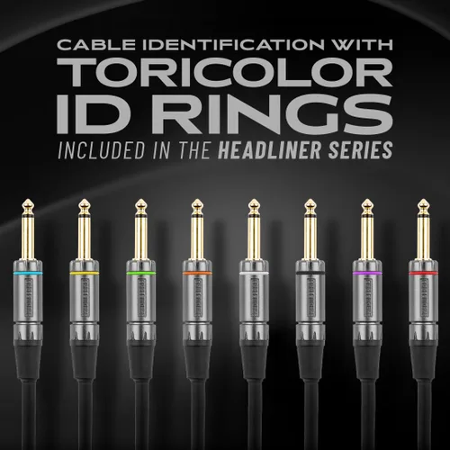 Vista 6 de Cableworks By Gator Cases Headliner Series Premium 3 pies recto a ángulo recto cable para instrumentos de guitarra (GCWH-INS-03RA)