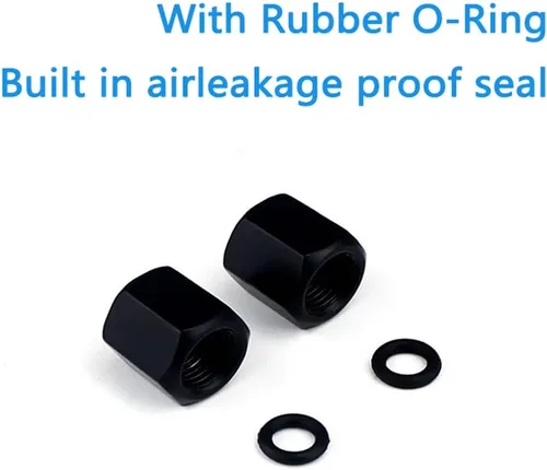 Vista 5 de Tapones de vástago de válvula de neumático de automóvil, accesorios para válvulas de neumáticos, cubiertas universales para automóvil, camiones