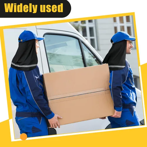 Vista 5 de 4 piezas de sombrero de sombra para el cuello, sombrero de sombra para el sol, gorra de calavera de enfriamiento