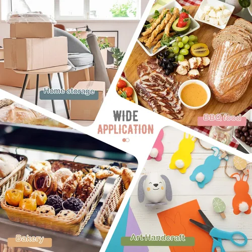 Vista 6 de Mifoci Morandi - 15 bandejas de plástico para actividades artísticas y manualidades, bandejas apilables de plástico para servir para proyectos