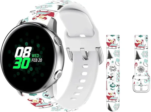Vista 12 de Elegante correa de reloj de Navidad transpirable compatible con Samsung Galaxy Watch de 1.654 pulgadas/Active/Active2 1.57/1.732 pulgadas/Galaxy