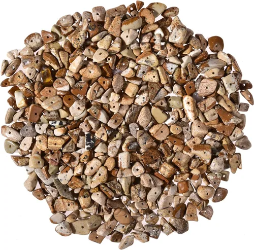 Vista 17 de Piedras preciosas naturales de amazonita de 5 a 0.315 in a granel, piedras preciosas de cristal perforadas de forma irregular para hacer joyas