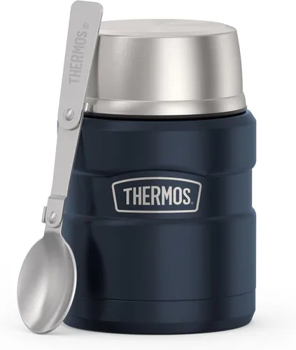 Vista 12 de THERMOS Stainless King - Tarro de alimentos aislado al vacío con cuchara, 16 onzas, verde militar mate