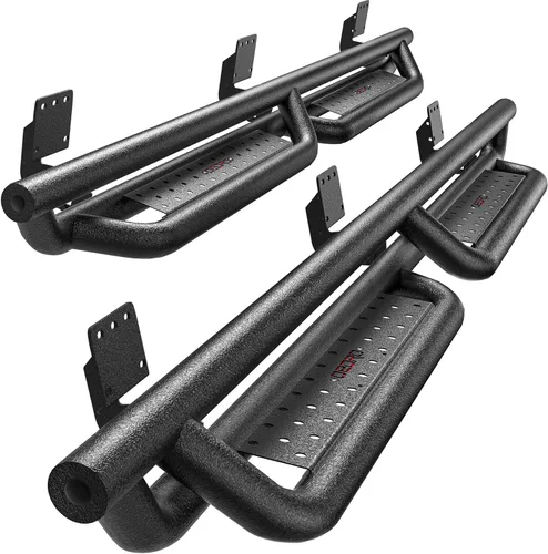 Vista 10 de OEDRO Estribos de 6.5 pulgadas compatibles con Dodge Ram 1500 2019-2025 New Body (no compatible con 2019-2024 1500 Classic), rieles de barras Nerf