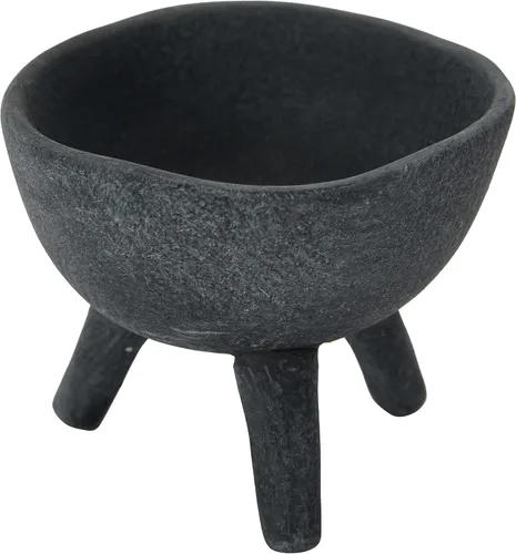 Vista 11 de Creative Co-Op - Maceta de terracota estilo bohemio con borde orgánico, color gris pardo mate