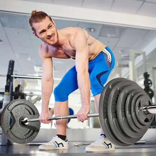 Vista 7 de Juego de pesas Signature Fitness de 2 pulgadas de hierro fundido