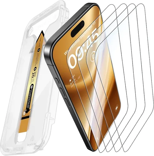 Vista 10 de MRGLAS TOP 9H+ - Paquete de 4 protectores de pantalla de vidrio para iPhone 12 Pro Max, protector de pantalla de privacidad con protector de lente