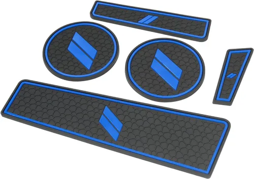 Vista 10 de Alfombrillas para consola central Durango 2014 2015 2016 2017 2018 2019 2020 portavasos, ajuste personalizado, almohadillas para decoración