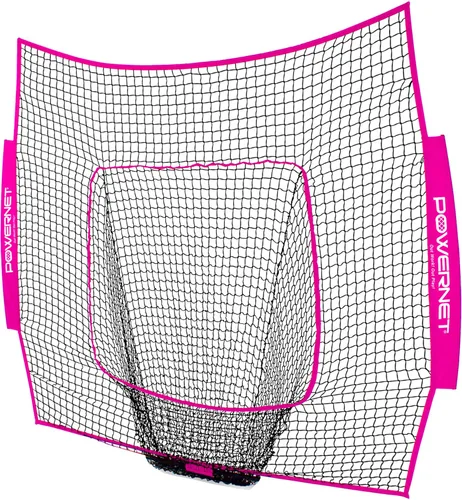 Vista 16 de PowerNet 7x7 FT Baseball & Softball Net Replacement Parts, Replace 7x7 FT Frame, Net Only or Carry Bag, Metal Frame and Fiberglass Poles, Durable