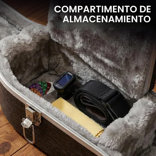 Vista 3 de Gearlux Estuche Deluxe ABS para Guitarra Acústica Dreadnought