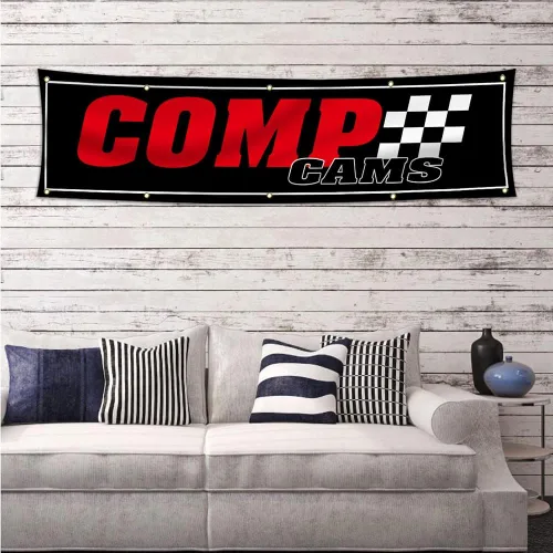 Vista 3 de Comp Cams - Bandera de 2 x 8 pies para garaje y cueva de hombre