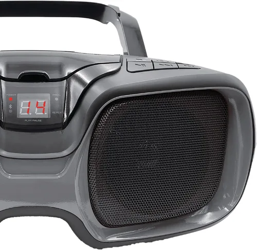 Vista 3 de Proscan PRCD1037BT-BLACK/TITANIUM - Caja de CD portátil de 3 vatios RMS con Bluetooth y radio AM/FM