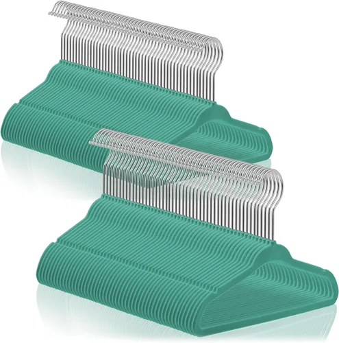 Vista 21 de Casafield 100 perchas de terciopelo para bebé, tamaño de 11 pulgadas, para ropa de bebés y niños pequeños, color morado