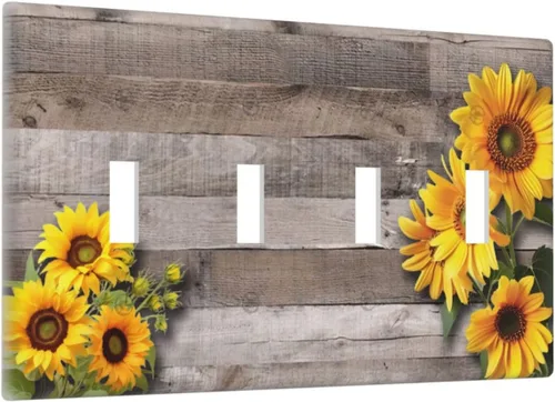 Vista 280 de Cubiertas de salida de impresión de líneas doradas de granito de mármol marrón, 1 palanca y 1 combinación basculante, placa decorativa de pared