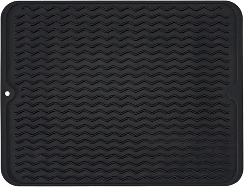 Vista 22 de Tapete de silicona para secado de platos para múltiples usos, fácil de limpiar, ecológico, tapete escurridor de platos resistente al calor