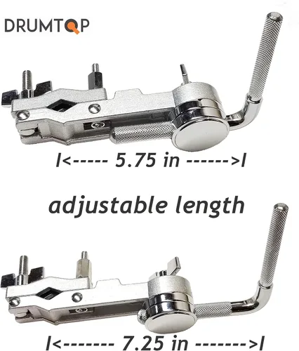 Vista 5 de CBM-1000 - Soporte de campana con barra en L - Abrazadera de tambor de longitud y ángulo ajustables