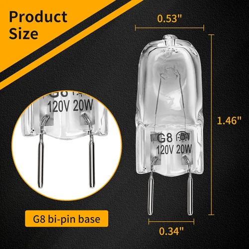 Vista 3 de Bombilla halógena compatible con GE, Samsung, Kenmore, Elite, Maytag, microondas sobre la estufa, luz nocturna/luz para estufa para microondas GE