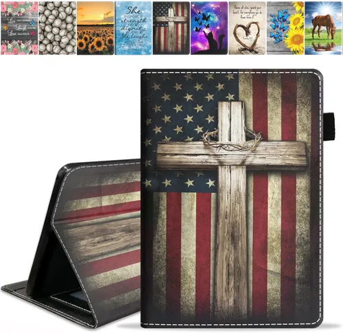 Vista 12 de Funda para tableta Yaxa Fire Max 11 (11 pulgadas, 13ª generación, versión 2023), funda de piel sintética con ranura para tarjeta y apagado