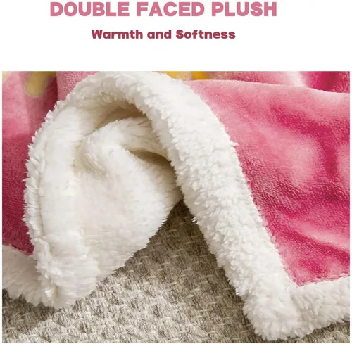 Vista 3 de Illustrator Cobijas Calientes para Invierno - Manta de otoño de microfibra para sofá, cama, sofá, tamaño 47 x 59 pulgadas