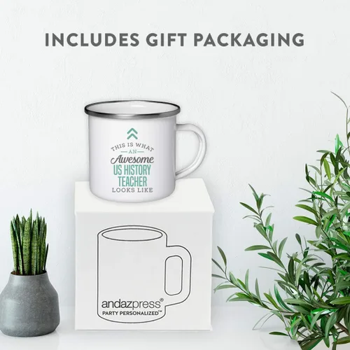Vista 102 de Andaz Press 11oz. Stainless Steel Campfire Coffee Mug Gift, This is What an Awesome Mentor Looks Like, 1-Pack, Birthday Gift Ideas Coworker Him Her