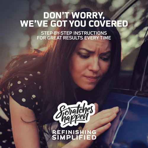 Vista 3 de ScratchesHappen Kit de pintura de retoque compatible con Honda Monza Red (R-110) - Aerosol, preferido