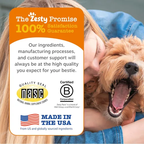 Vista 6 de Zesty Paws Golosinas de Entrenamiento para Perros y Cachorros - Golosinas para Perros para Entrenamiento - Masticables Saludables para Perros