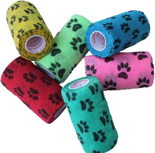 Vista 43 de Cinta adhesiva para veterinarios (negro) (paquete de 2) (4 pulgadas x 15 pies), autoadhesiva, adherente, cohesiva, flexible, autoadhesiva, rollo