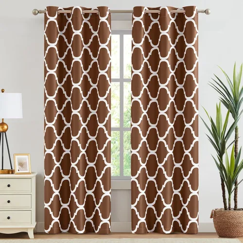 Vista 81 de Melodieux - Cortinas de bolsillo de moda marroquí para cocina, cafetería o baño, pequeñas ventanas