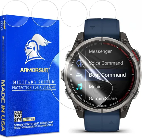 Vista 11 de ArmorSuit MilitaryShield - Protector de pantalla compatible con Fitbit Versa 2 (paquete de 6) de cobertura máxima, película transparente HD