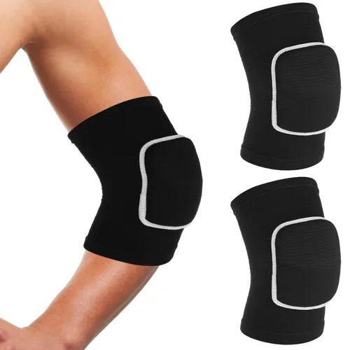 Vista 7 de COMNICO Almohadillas de Soporte para Brazo Protector de Codo Correa Par, Esponja Anticolisión Transpirable Tendinitis Fitness Voleibol Baloncesto